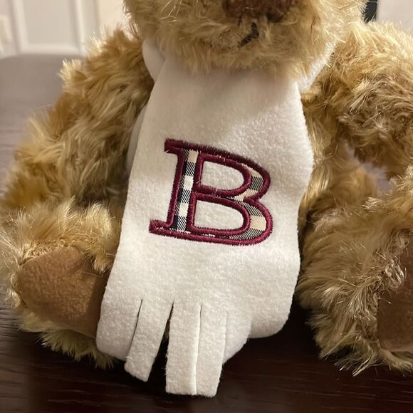 Genuine Burberry London Vintage Teddy Bear Nova Check Scarf Soft Collectible 12” - Picture 5 of 8
